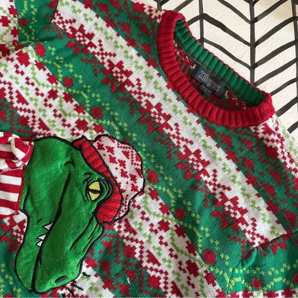 Target 33 Degrees T-Rex Dino Ugly Christmas Sweater - Picture 1 of 4